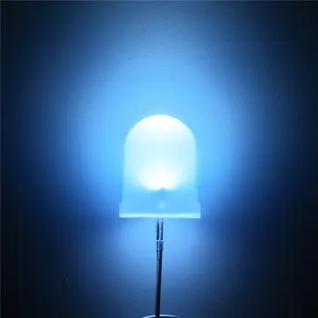 

20pcs LED 10mm Diffused LED White 10MM Round top Emitting Diodes Ultra Bright LED Lamp Light Bulb DIODE DIY KIT