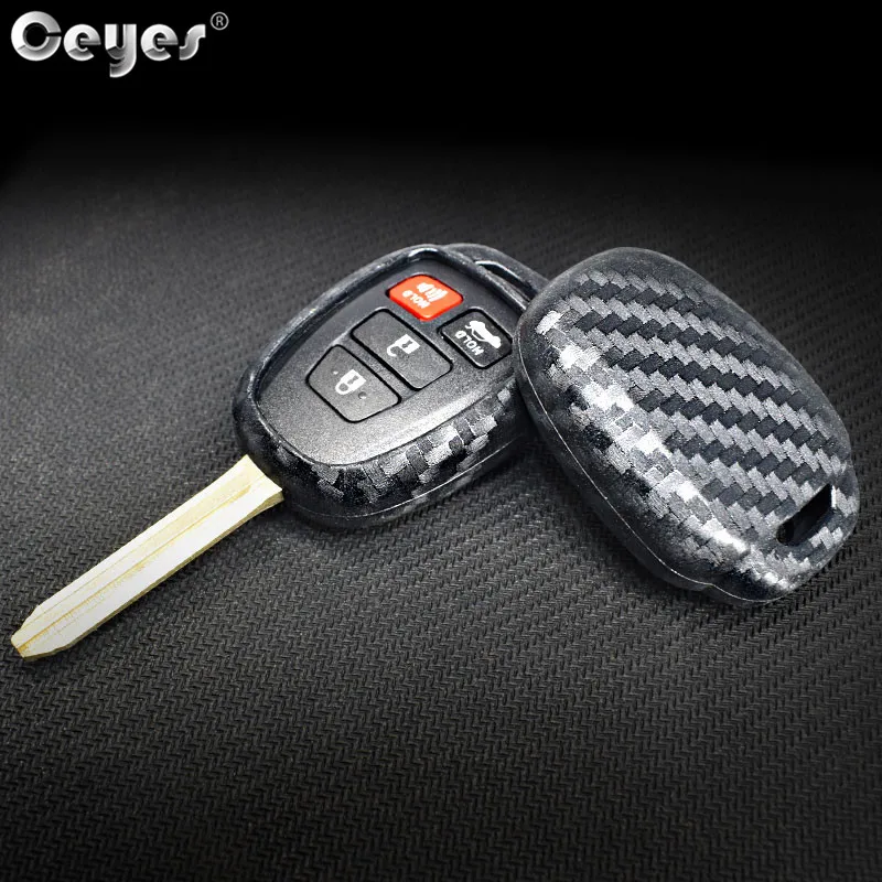 Car carbon fiber key cover for TOYOTA (1)