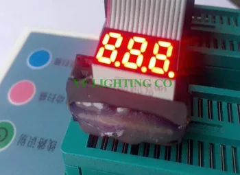 

RED 3 Bit Digital Tube 0.25 inch 7 Segment display LED Display 15*8*4mm Commom Anode FREE SHIPPINGG