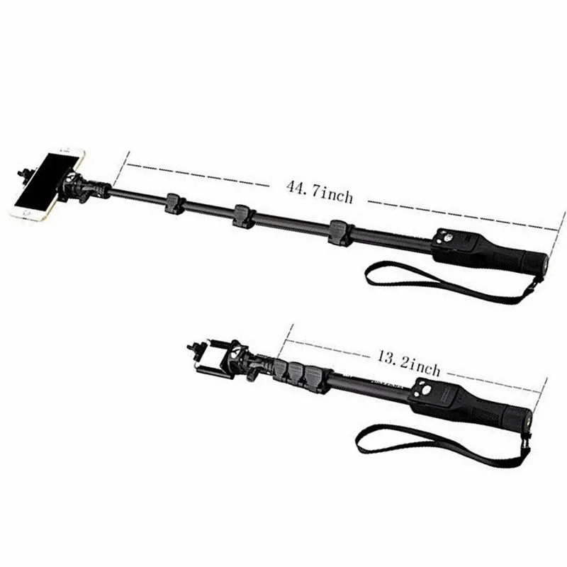 Portefeuille Extendable Selfie Stick Monopod Holder Bluetooth Remote Tripod Mount Adapter for Cellphones Gopro Hero 6 5 Cameras (4)