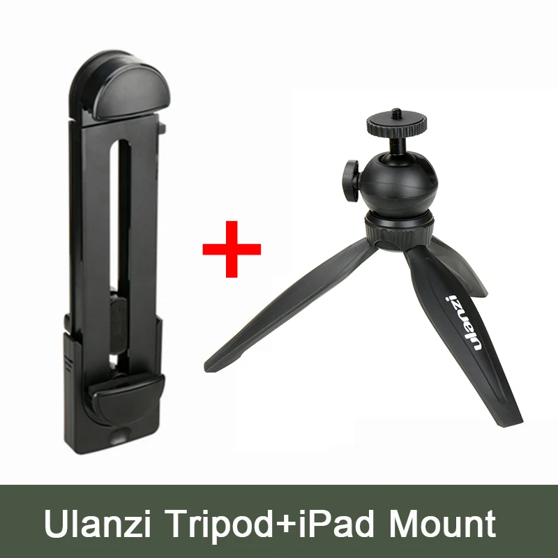 With Pad Mount Ulanzi мини штатив для iphone, компактный штатив с Съемная шаровой головкой, палка для селфи для Canon Nikon GoPro ' экшин камеры для iphone Samsung - Цвет: With Pad Mount