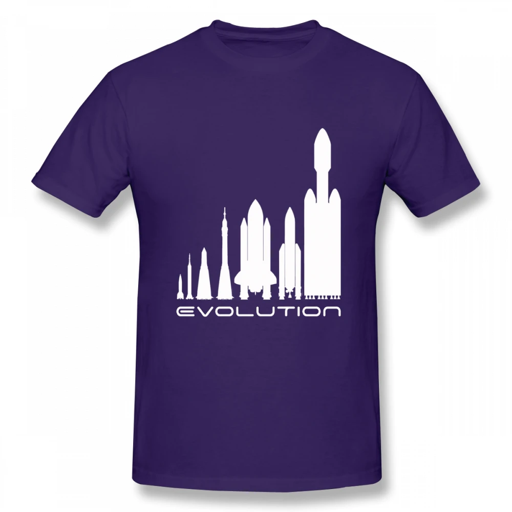 Космическая Футболка X футболка с изображением элона и мускуса повседневные футболки Тесла модный красивый топ с короткими рукавами, популярный дизайн - Color: Purple