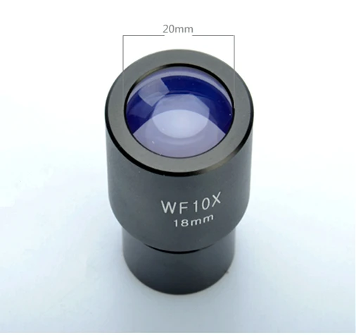 Окуляр для широкого поля WF10X 18 мм микроскоп широкоугольный окуляр 23,2 мм Монтажный интерфейс окуляр для биологического микроскопа