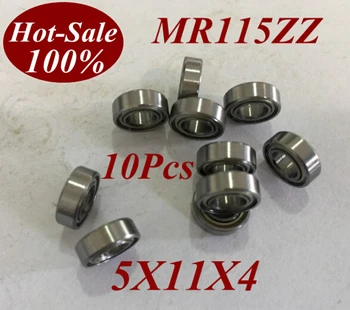 

10pcs Low noisy mr115zz mr115z mr115-zz 5xx11x4 5*11*4 Deep groove ball bearing micro miniature small bearing motor bearing