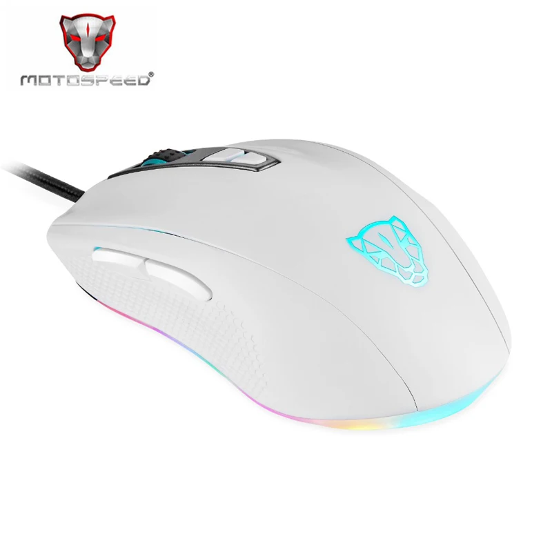 

Motospeed V60 Ergonomic Game Gaming Mouse Gamer Mause Wired With Backlight For Laptop PC Computer Optical RGB Raton Gamerskaya