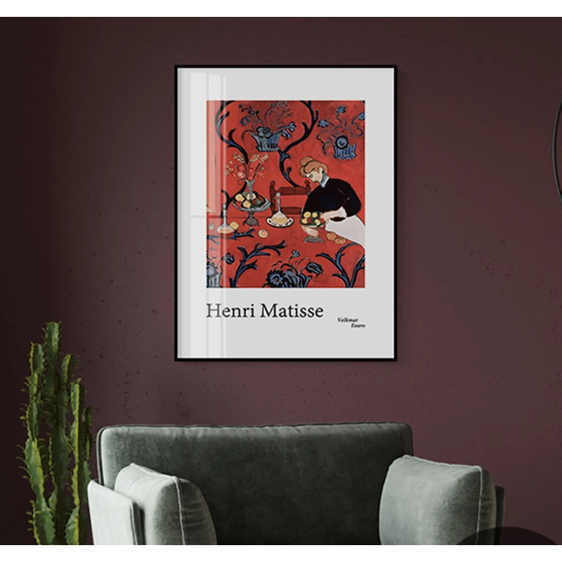 Portrait Canvas Painting Henri Matisse Wall Art Poster Vintage Decoration Home Print Pictures  (4)