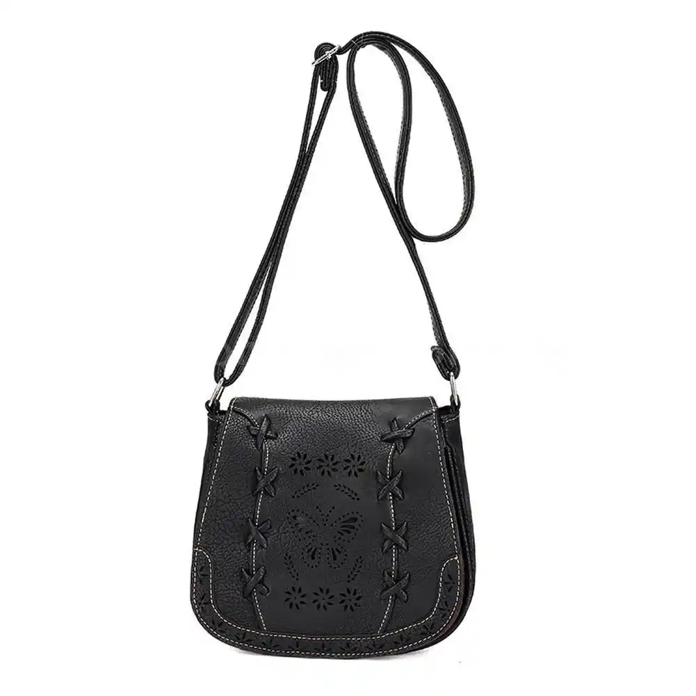 black boho purse