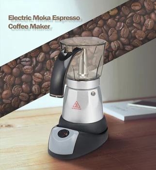 

Electrical Espresso Moka Pot Coffee Percolators Italian Mocha Coffee Maker 220V-240V Stovetop Filter Percolator Cafetiere