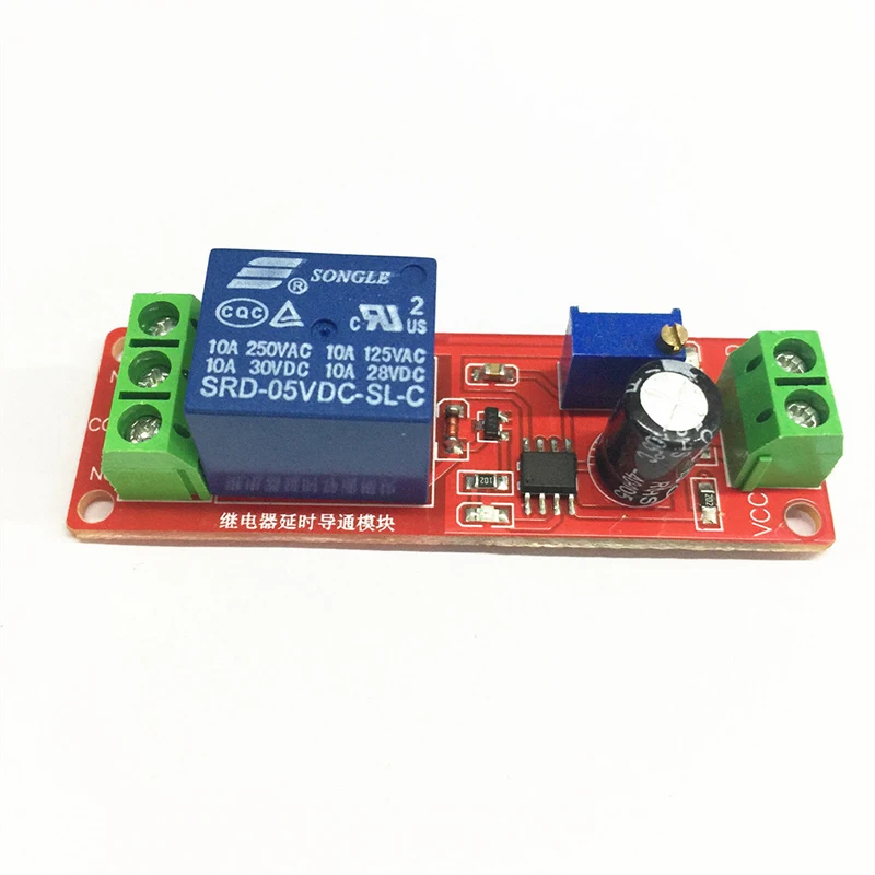 

NE555 Timer Switch Adjustable Module Time Delay Relay Module DC 5V Delay Relay Shield 0~10S