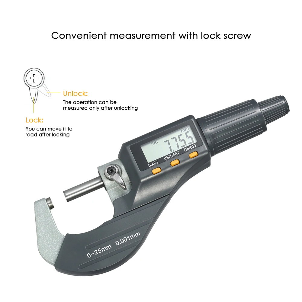 0-25 мм электронный Внешний микрометр цифровой микрометр микроциркуль измерение длины инструмента микрометр 0,001 мм