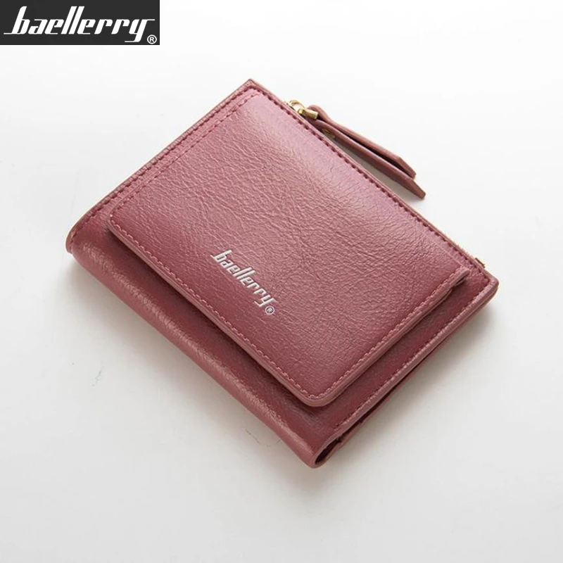 

Baellerry Casual Short Women Wallets Fashion Female Id Card Holder Coin Pocket Woman Small Wallet Solid Purse Carteras