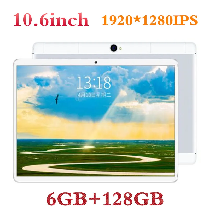 

Google play 10.6 inch 3G 4GLTETablet Android 8.0 phone kids Tablets 10.1 Octa core 6GB RAM 128GB ROM IPS 1920*1200 dual sim GPS