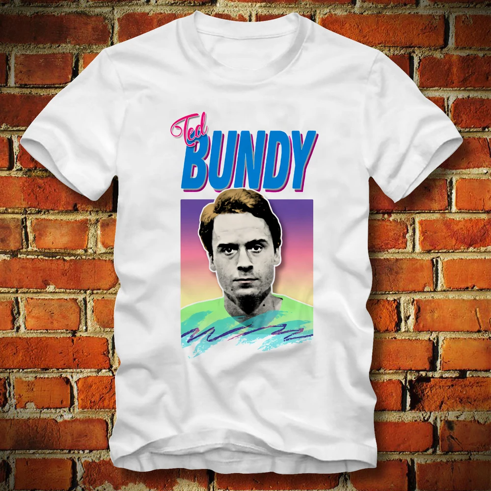 Серийный убийца Теда Банди рубашка Ретро эстетический стиль сгореть Банди день исполнения Camiseta футболка
