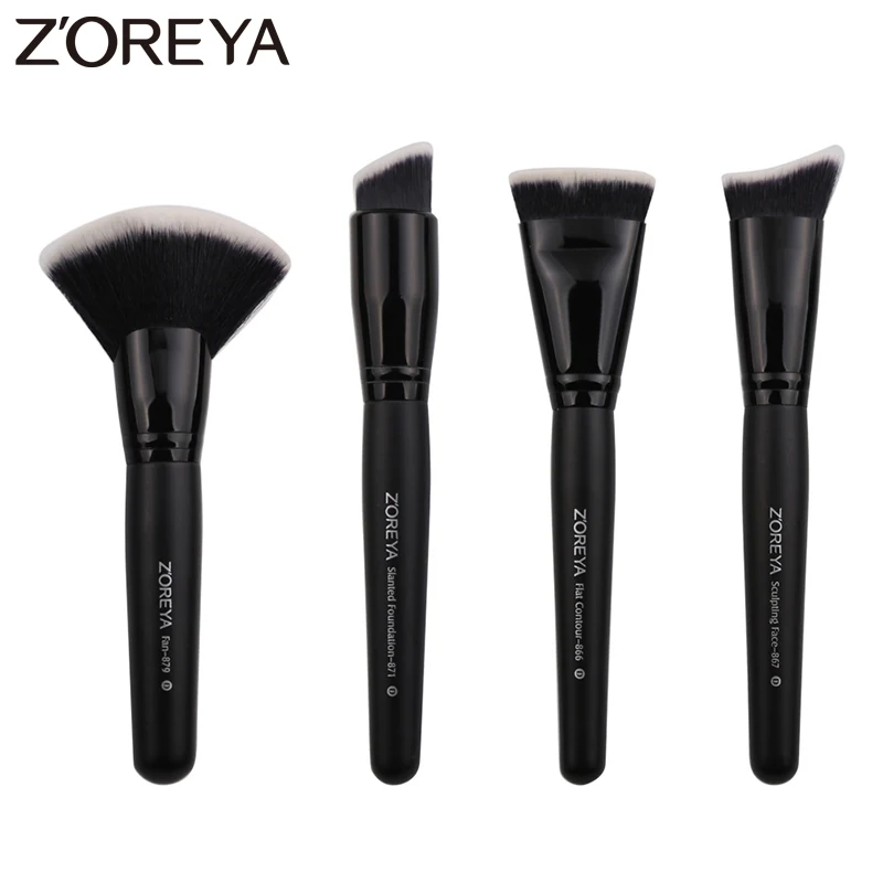 4 шт. профессиональные кисти для нанесения основы под макияж|brush set professional|make brush