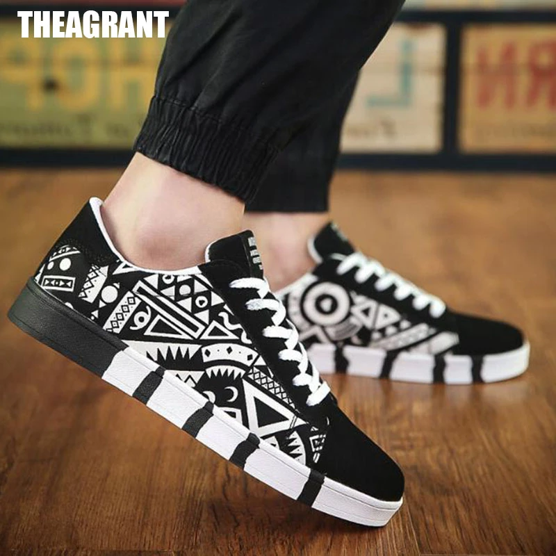 Están deprimidos estilo pierna THEAGRANT zapatos de lona para hombre, zapatillas informales Gradditi, Tenis  planos con cordones, tenis de moda para adolescentes, MSN3004, primavera  2022| | - AliExpress