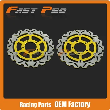 

1 Pair Front Brake Disc Rotor For Kawasaki Ninja ZX6R ZX636 Z800 ZX10R ZZR1400 ZX14R GTR1400 ZG1400 Concours ABS