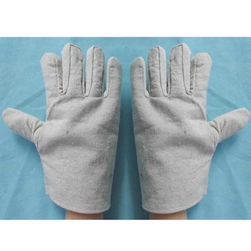 

6 pair/set Double Thickening Anti-Skid High Temperature Resistance Working Protection Welding Labor Workplace Safety Gloves
