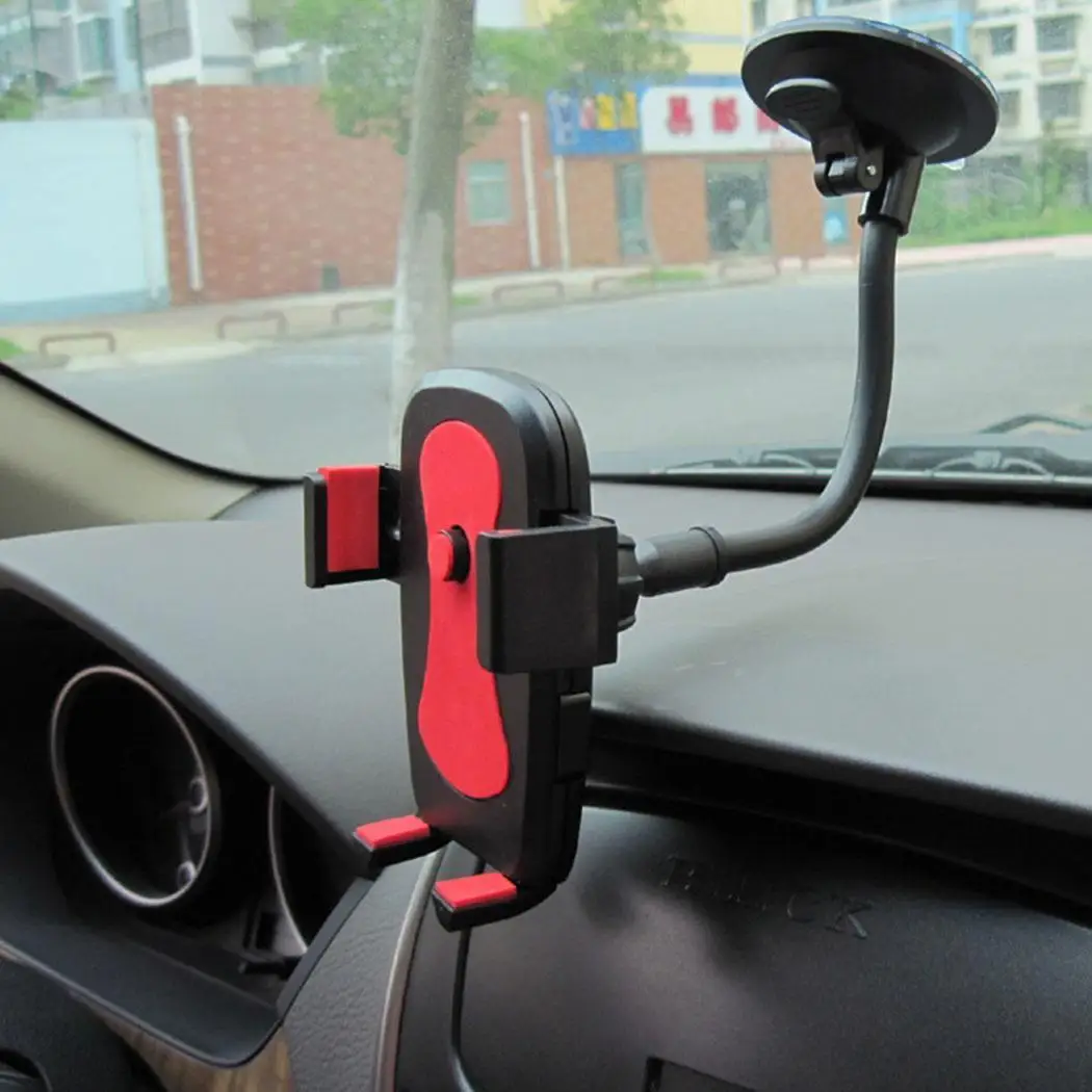 

Universal Car Phone Holder Bracket Mount Cup Holder Smartphone Bracket Mount Suction Windshield Phone Locking Car Accessories