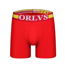 ORLVS фирменные трусы для мужчин, мягкие хлопковые боксеры, мужское нижнее белье для геев, сексуальное, размера плюс, удобное Мужское нижнее белье, мужские трусы