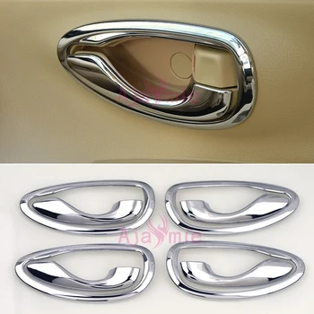 

Chrome Car Styling Interior Door Handle Cover and Bowl Insert Frame Panel 2014 2015 2016 2017 For Toyota Vios Accessories