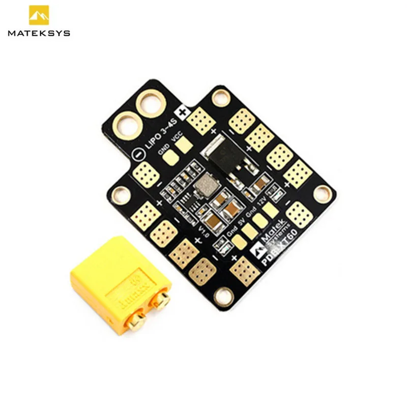 

Original Matek Systems PDB XT60 BEC 5V 12V 2oz Copper For RC Multirotor Quadcopter Power Flight Controller Frame Part DIY