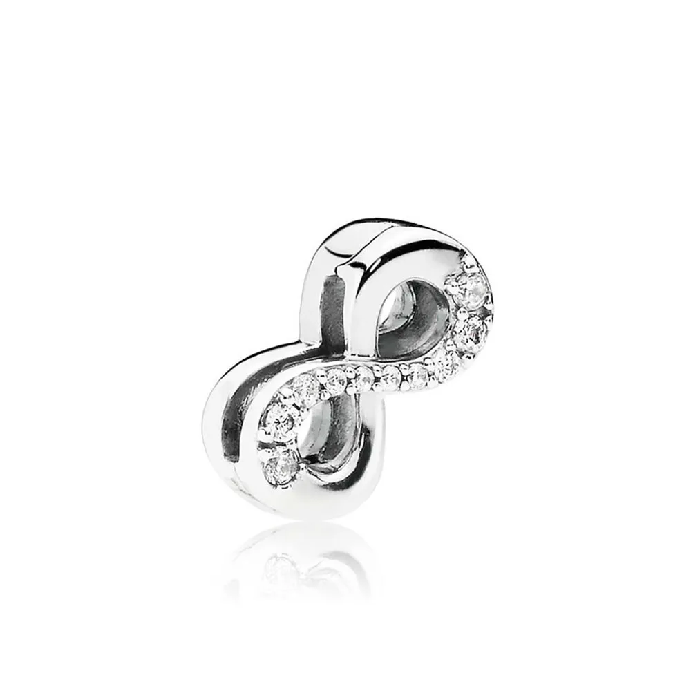 

Kaliyah 100% 925 Sterling Silver New 1:1:1 797580cz Of Spain Reflection Clipe Charme