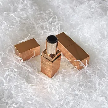 

New Arrival 5g Empty Lipstick Tubes Square DIY Lip balm Lip gloss Packing container Rose Gold 12.1mm