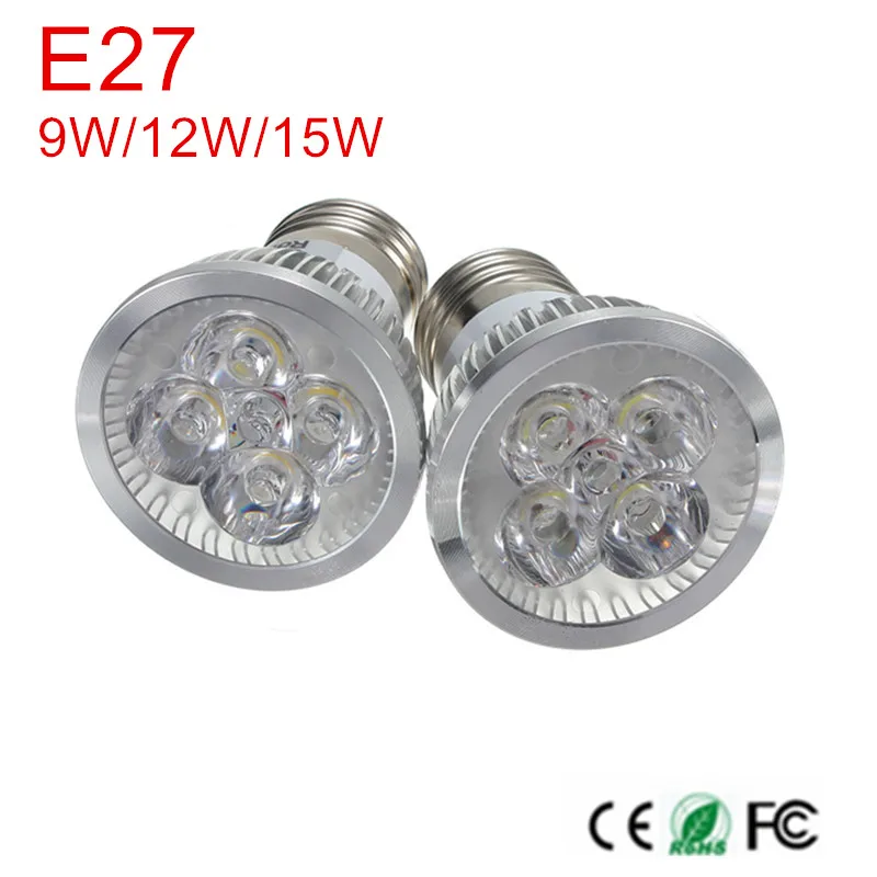 

Super Power E27 LED Spotlight 9W 12W 15W AC85-265V LED Spot Light Bulb Lamp Cool White/Warm White spot Bulb lamp