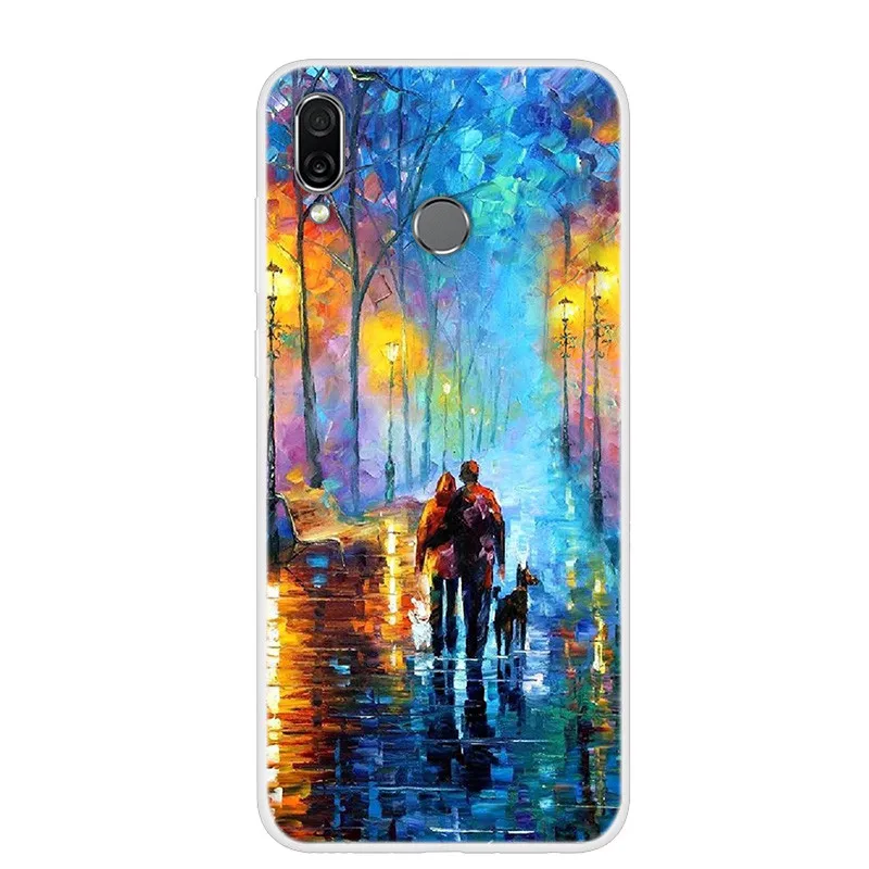 Chic Floral & Animal Print Soft TPU Silicone Case for Huawei Honor Play - 6.3 Protective Phone Cover