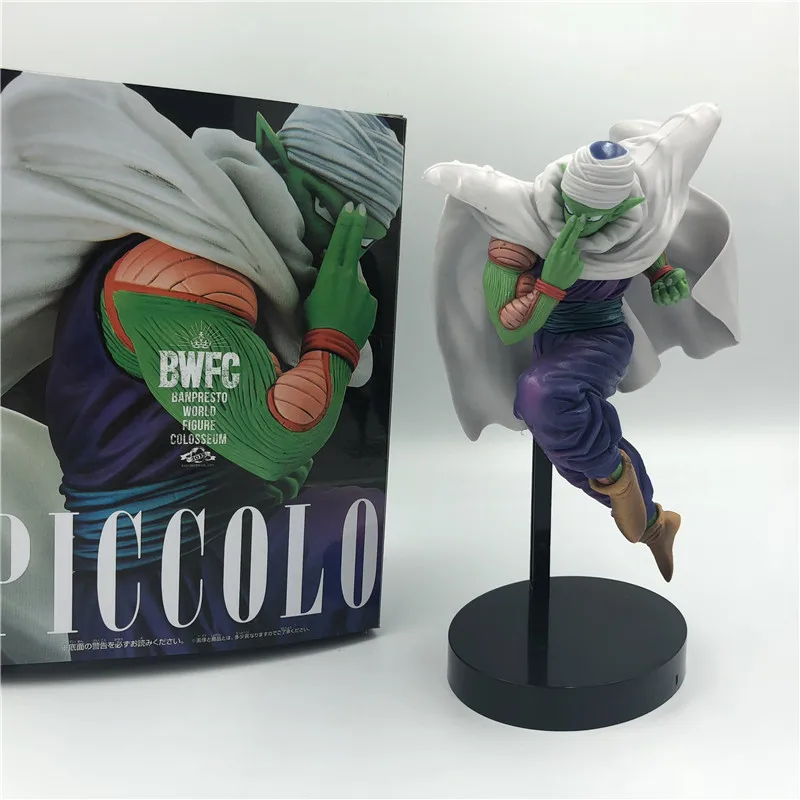 

Dragon Ball Z Piccolo Jumping Battle Cloakd Ver. Bick VS Goku Brush Super Saiyan PVC Figure DBZ Collection Model 25cm