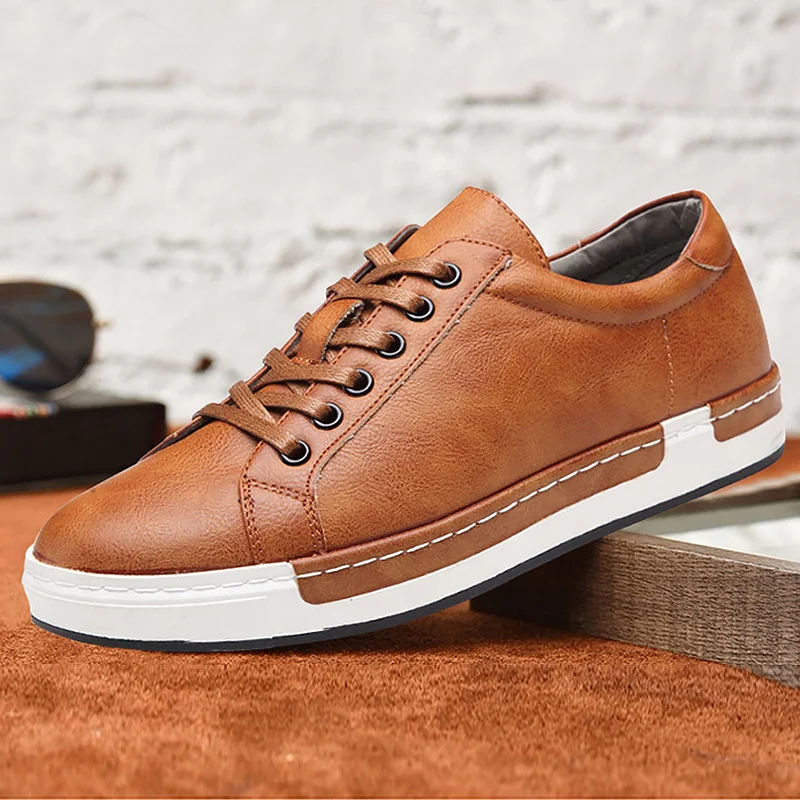 Shoes men 2018 new arrival fashion Anti skid cozy pu Breathable casual