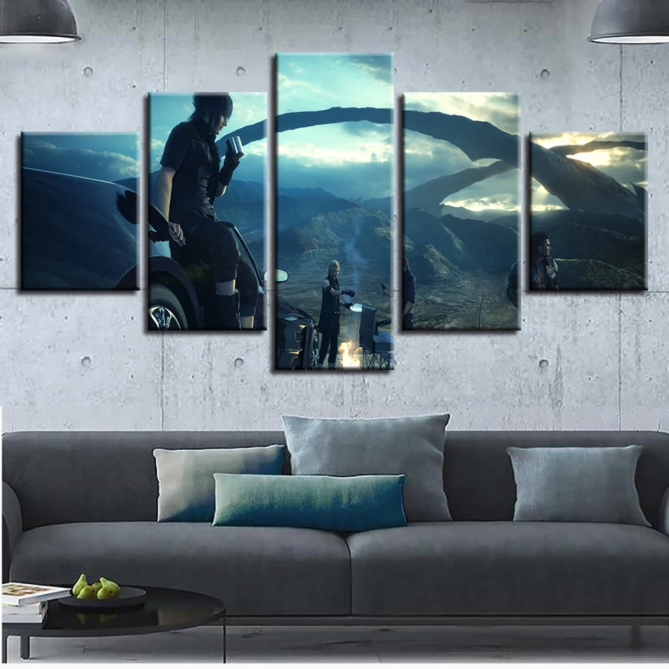 

Poster HD Prints Decor Living Room Wall 5 Pieces Movie Characters Scenery Art Pictures Modular Painting On The Canvas For Frames