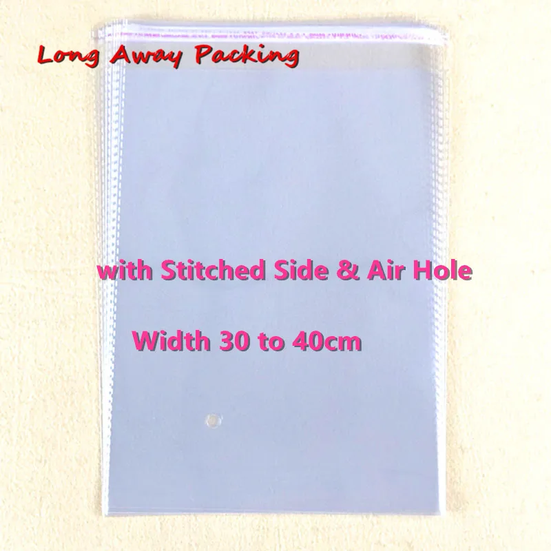 

Width 30 to 40cm Cellophane Poly Transparent Opp Bag Packing Plastic Packaging Bags Clothes Toys Package Gift Bags