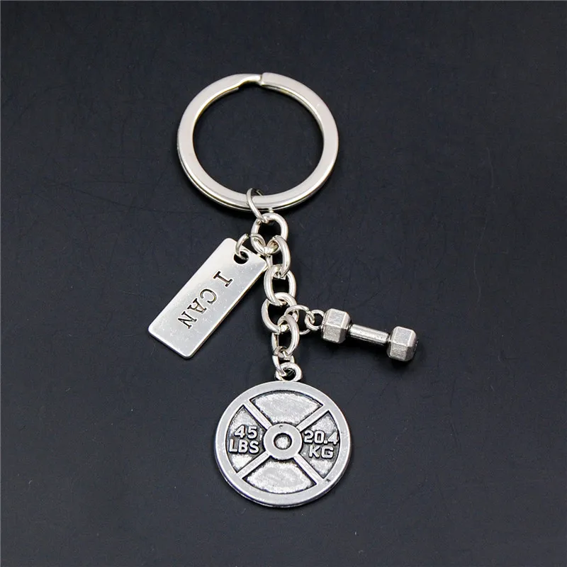 1 шт. брелок штанга для фитнеса и спорта|key ring|keychain gymring key ring |
