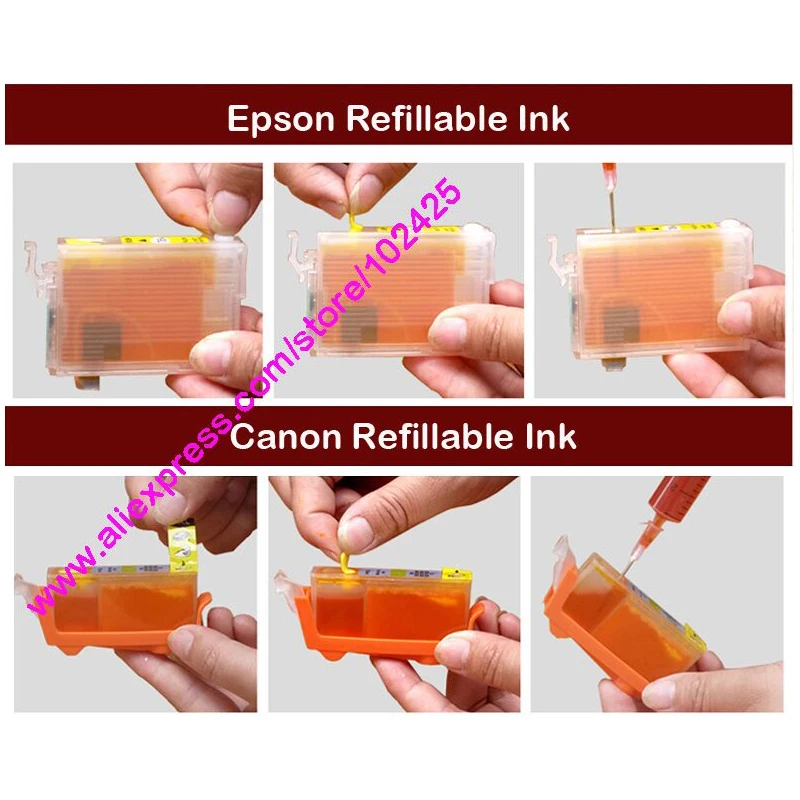 Vilaxh T0801-T0806 Refillable Ink Cartridge For Epson Stylus P50 R265 PX650 PX700 PX800 PX710 PX720 PX810 PX820 R360 RX560 printer supplies ink cartridge inkjet ink cartridge