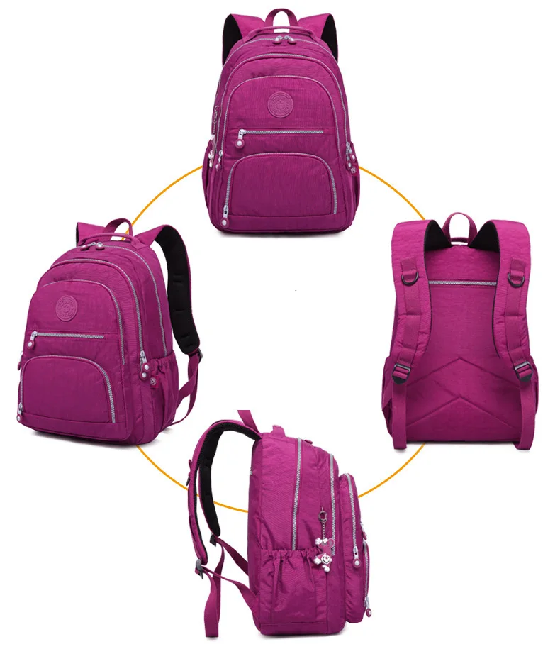 Повседневный Рюкзак, школьный рюкзак для девочки-подростка, Mochila Feminina, женские рюкзаки, водонепроницаемый рюкзак для ноутбука, большая Вместительная дорожная сумка