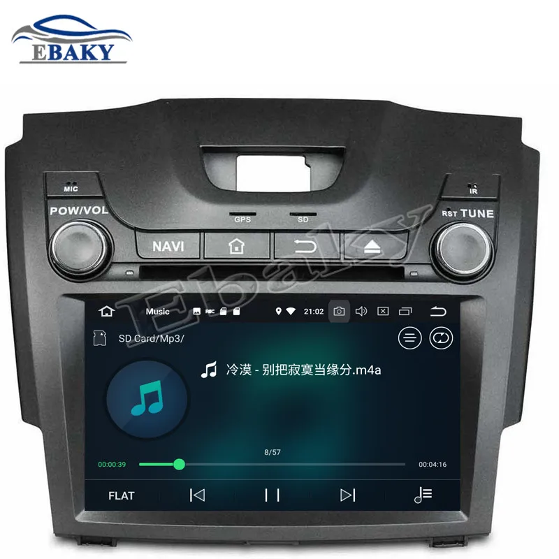 Perfect NaviTopia 8inch 4GB RAM 64GB ROM Octa Core Android 9.0 Car DVD Player For Chevrolet  S10/Isuzu D-Max 2013-2014 Radio Audio 5