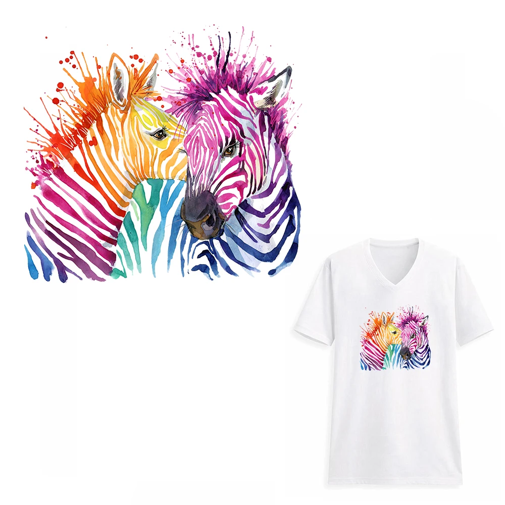 

XC Heat Transfer Iron Stickers Lovely Horse Clothes Patches for Kids Animal Patch DIY Accessory A-level Washable Appliques