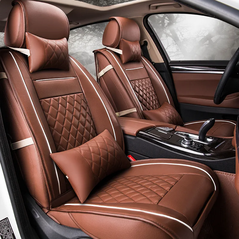 

DINGDIAN 2 Front seats Universal Automobiles Car Seat Cover Fit LANDWIND LAND-ROVER LEXUS LIFAN Lincoln Datsun car accessories