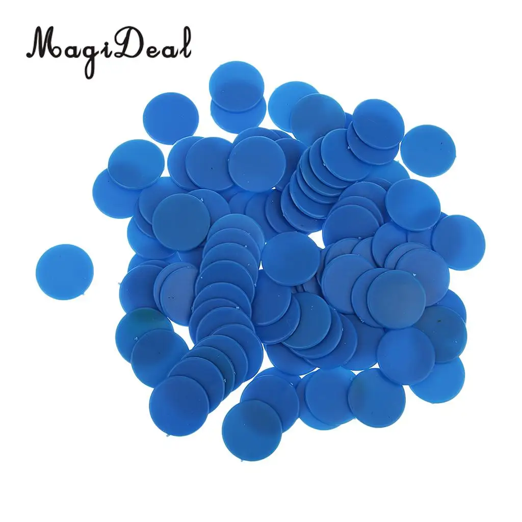 100x 18mm New Plastic Counters Board Game Party Table Game Tiddlywinks Teaching Aid Math Counting Toys for Kids Children