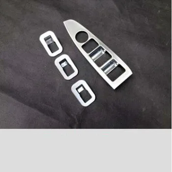 

For Mazda CX-5 2015 4PCS High Quality ABS Chrome Car Door Armrest Window Glass Lifter Button Cover Trim Car Styling Accessories
