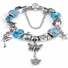 Морская звезда Shell черепаха мотаться DIY браслет подходит змея цепи P браслет для Для женщин