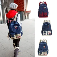 Fashion Women Backpack Candy Beard School Bag For Women Casual Dot Big Mustache LT88