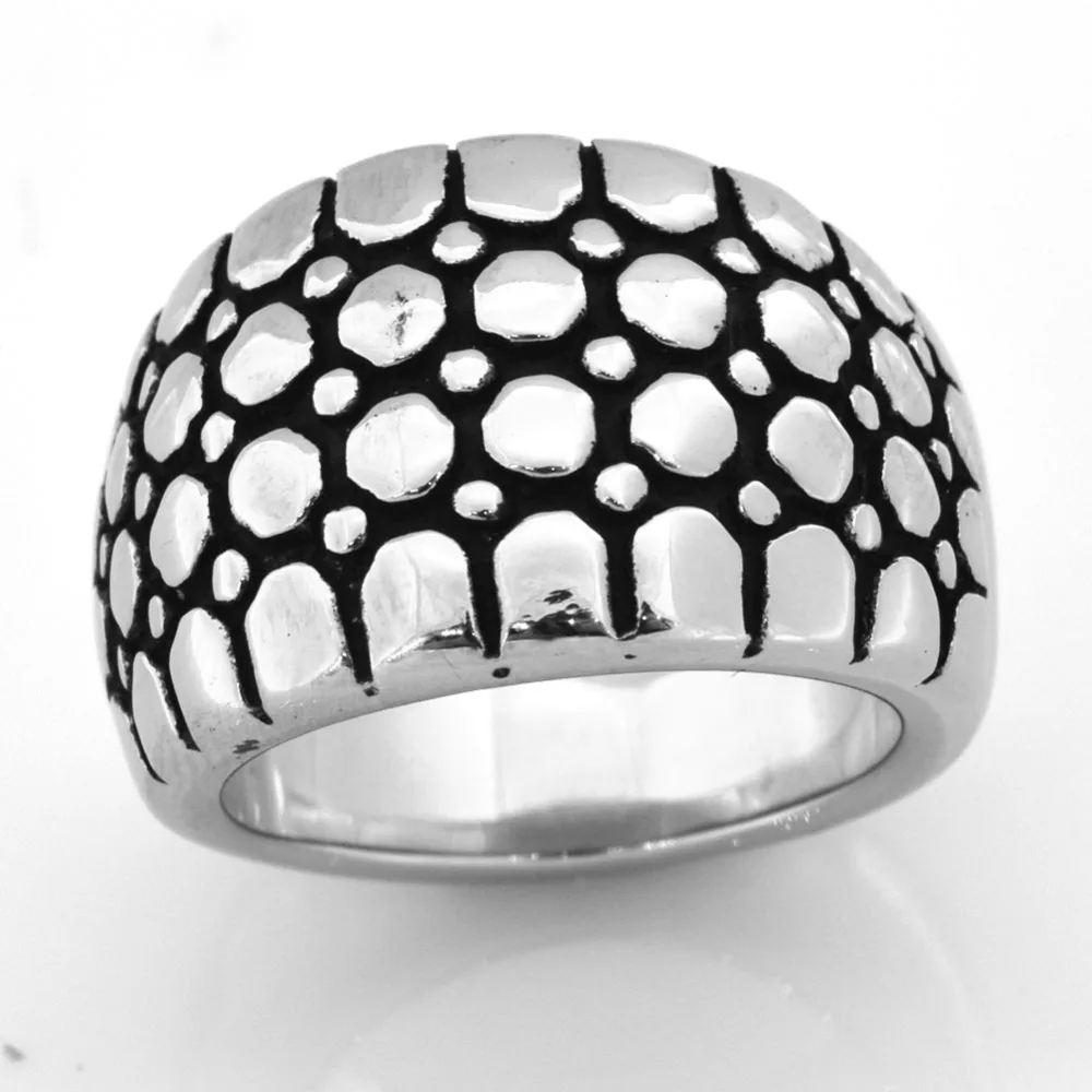 

Fanssteel Stainless Steel Jewelry dots teeth ring FSR09W35