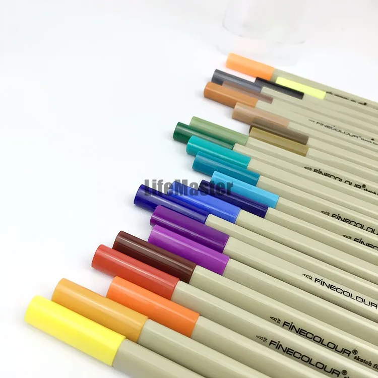 LifeMaster Finecolour Sketch Fine Liner 0,3 мм ручка для рисования отлично подходит для дизайна манги