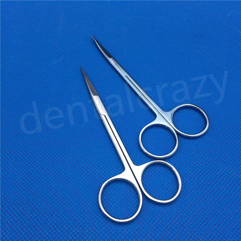 115mm Titanium Iris Scissors ophthalmic eye surgical instrument Curved