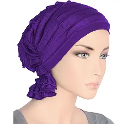 Для женщин тюрбан Underscarf хиджаб Регулируемая голова обёрточная бумага стрейч мусульманских мусульманский платок для шляпа z0409