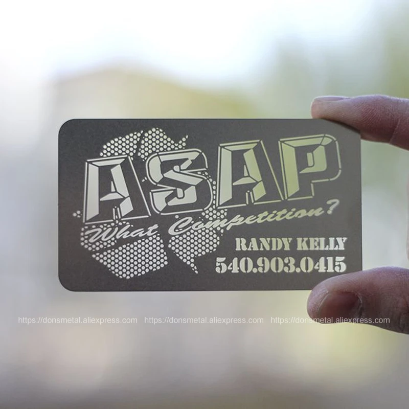 Металлическая карточка для деловых карт из нержавеющей стали|metal business card|metal