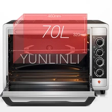 70L коммерческий Торт Пицца курица печь для выпечки Кухня Печь с таймером многофункциональная Бытовая печь CS70-02