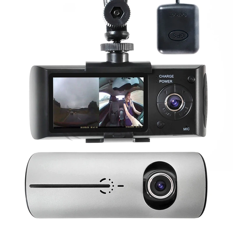 Автомобильный видеорегистратор AMPrime с двумя объективами R300 2 7 &quotGPS камера 140